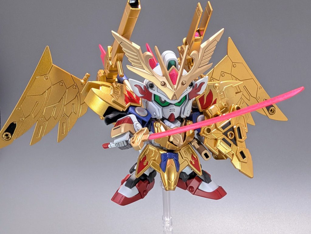 金色の羽衣は轟天が常に手入れしてるだろう…と考えてギラギラのゴールドで光沢仕上げ本体の和風なゴールドと差別化しました。