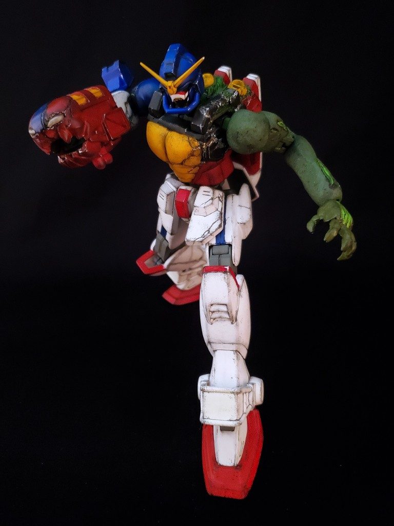 このマックスターは物語前半～中盤をイメージし、アレンジしたものです。ちなみに後半はツインアイに目玉が出現し、背面がDG細胞により更に突起して更に気持ち悪くなります。暴走した初号機のようでした。私自身この作品うろ覚えな部分がありますので、機会があれば漫画を探してみてください。ご覧いただきありがとうございました。 