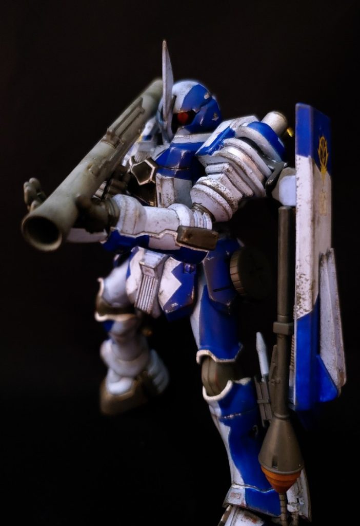 バズーカやシュツルムファウストはザクから流用しました。製作したのは通算7機目くらいです。私の好きなMSベスト3に入る素晴らしいデザインです。最高デザインのヅダとゴーストファイターヅダおじさんをこれからも愛し続けていこうと思います。