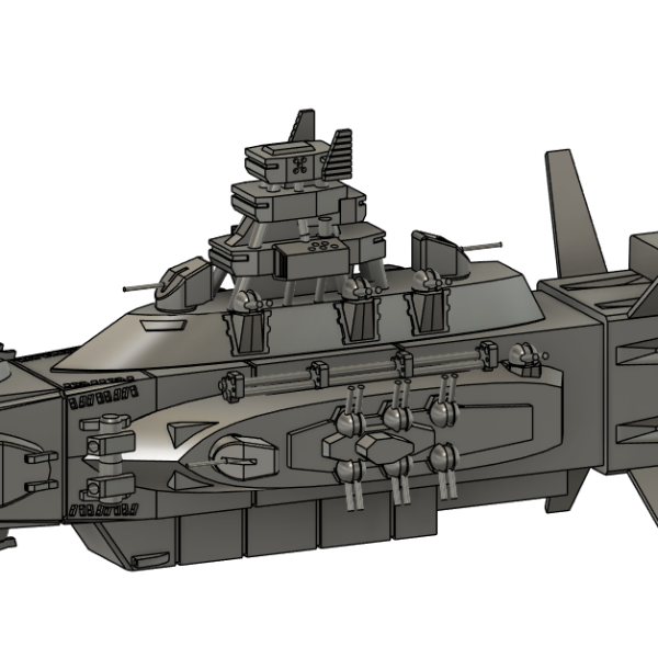 exモデルと同スケールのジークアクス版マゼランをモデリング中です。（3枚目）