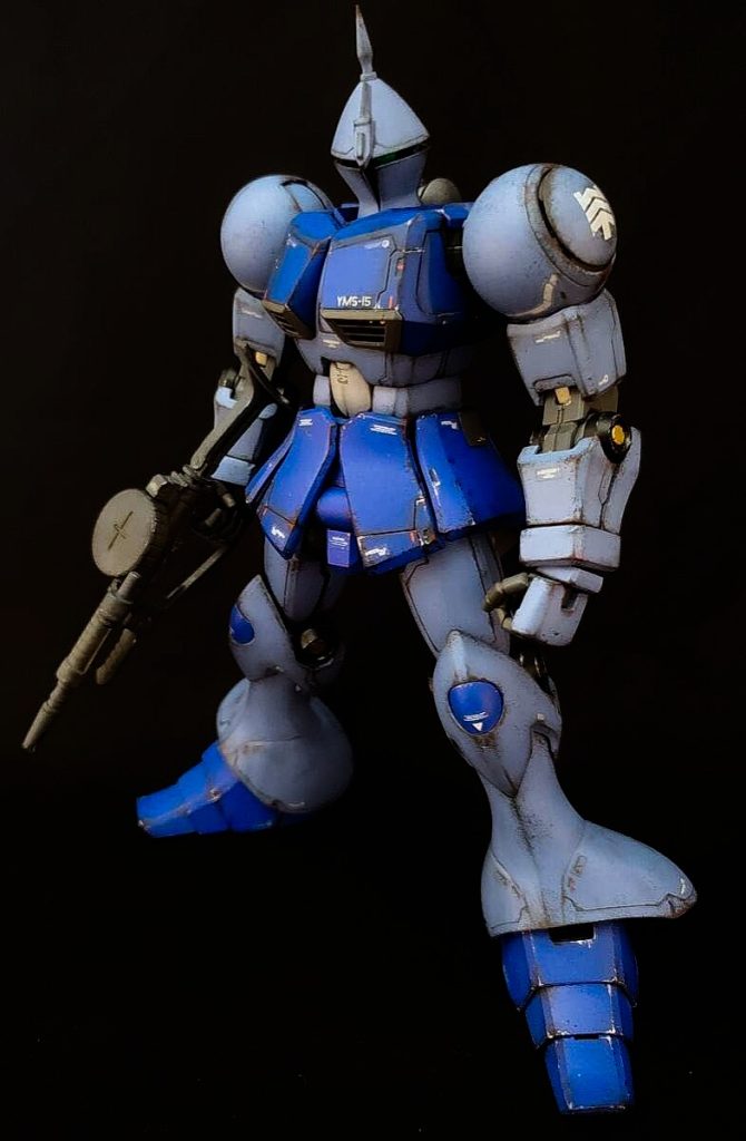 マシンガンも結構似合います。もし開発されてたら当時のジオン系MSでは白兵戦最強だったかもしれません。&nbsp;