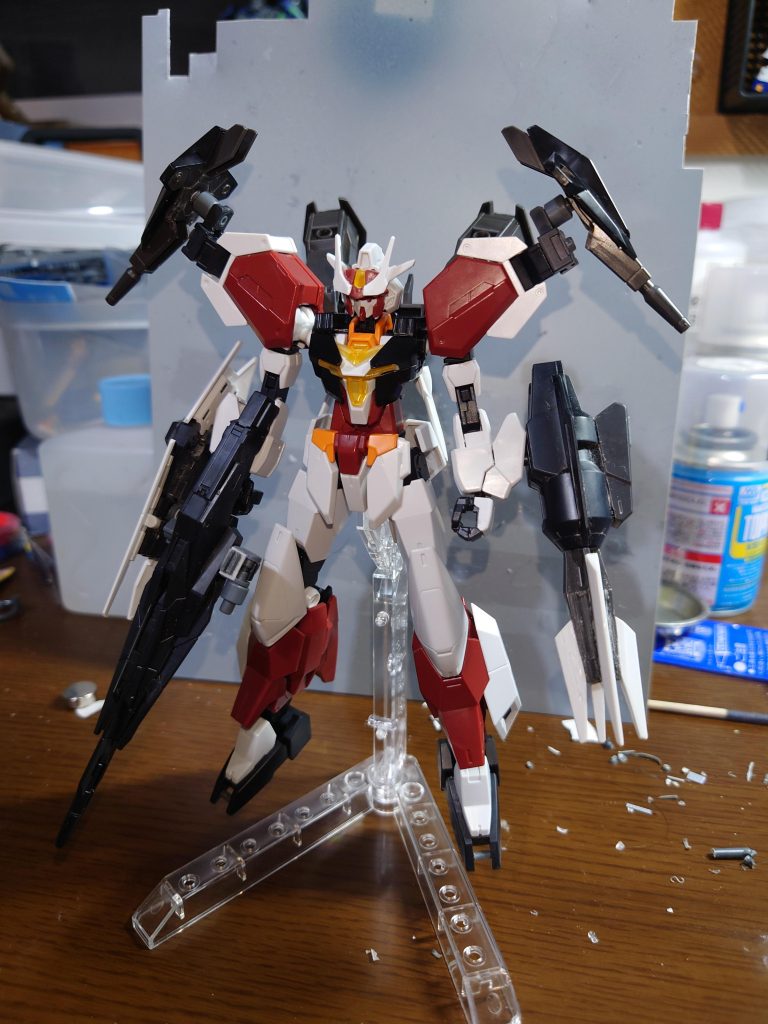 元々カスタム前提のキットなので、仮組みの段階である程度まとまったカラーリングになりました。