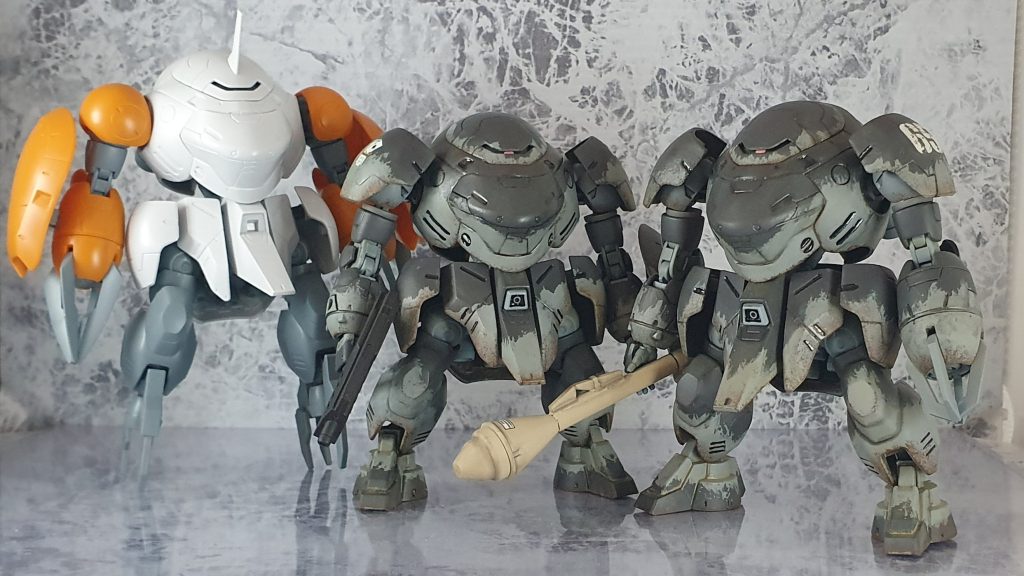 素組みのモンキーロディとの比較！！お気づきのことと思いますが…実は、ゴブリンロディもう一機います。コレはまた後日…