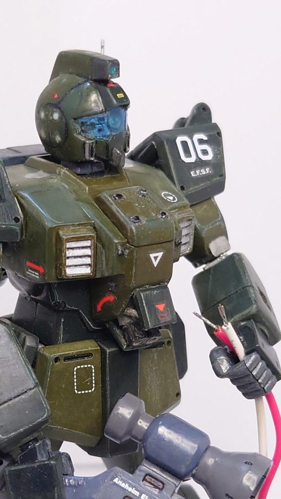 ライフルとの接続を、強引に外して・・・。