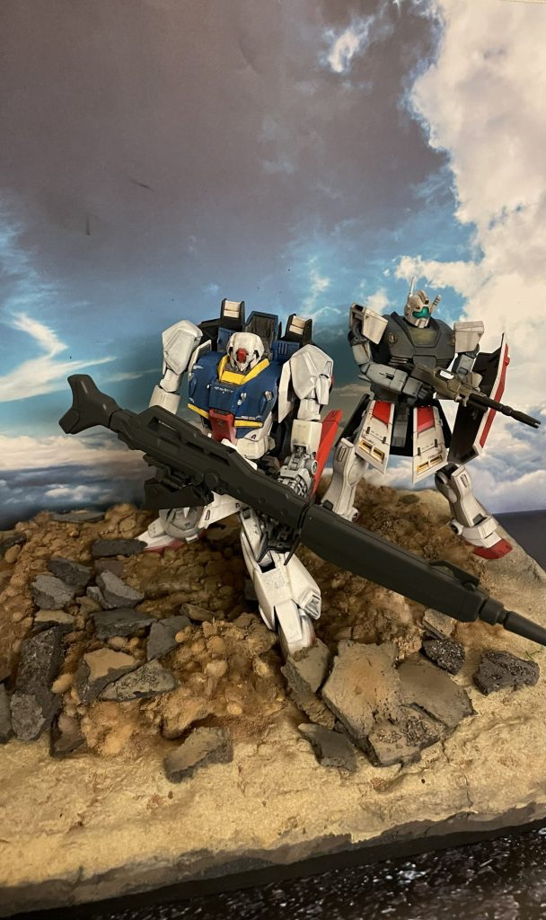 ジオラマ全景です。バスターランチャーの大きさがお分かりになるかと思います。