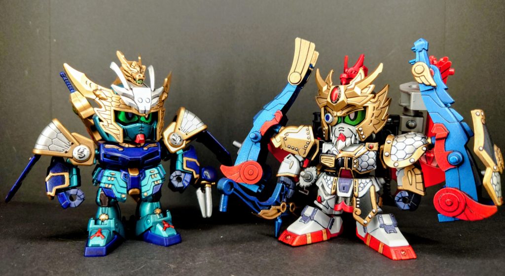 以前製作した黄忠と…同じ荊州出身なのでね!遜色ない身長にはなってるけど足が長すぎるのは否めない😅