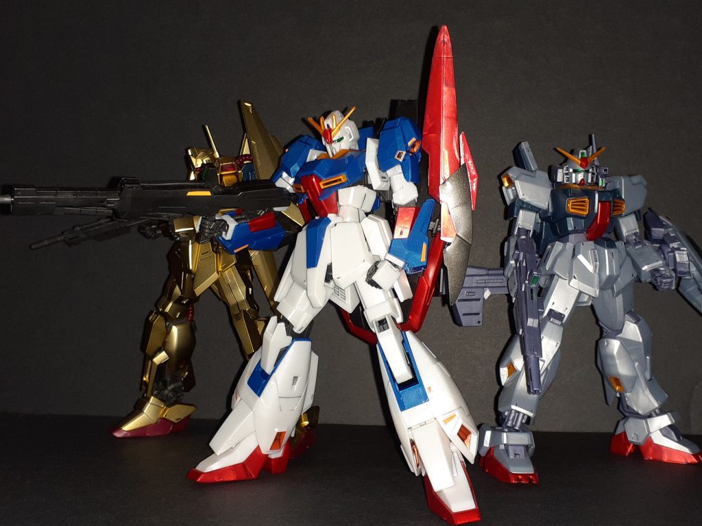 ガンプラ品薄の時代でもベースに行けばいつでも買える商品ではありますが、Zがバージョンアップ版だったりメッキ百式だったりと個人的にはこのグリプス戦役セットは満足の行く品でした。それだけにGディフェンサーが入ってればなぁ、と惜しくも感じますが……