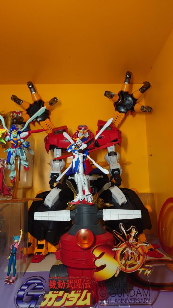 HOBBY JAPAN 1995年神髙達 G髙達 套裝 BURNING GUNDAM GOD杜門卡遜 莉英東方不敗 石破天驚拳 爆熱神掌機動武闘伝ガンダムG 30th機動武鬪傳 機動武神傳 MASTER GRADEゴッドガンダム パーツセット ガレージキットレジンキャストキット