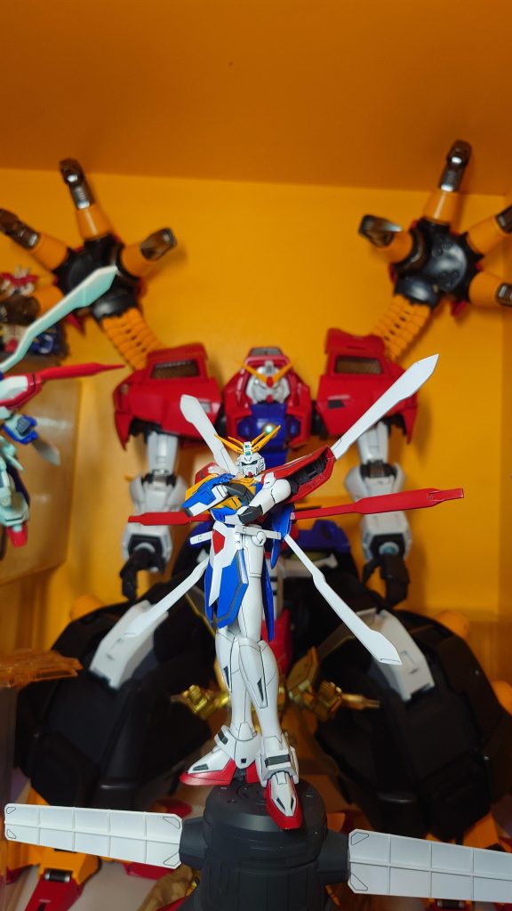 HOBBY JAPAN 1995年神髙達 G髙達 套裝 BURNING GUNDAM GOD杜門卡遜 莉英東方不敗 石破天驚拳 爆熱神掌機動武闘伝ガンダムG 30th機動武鬪傳 機動武神傳 MASTER GRADEゴッドガンダム パーツセット ガレージキットレジンキャストキット