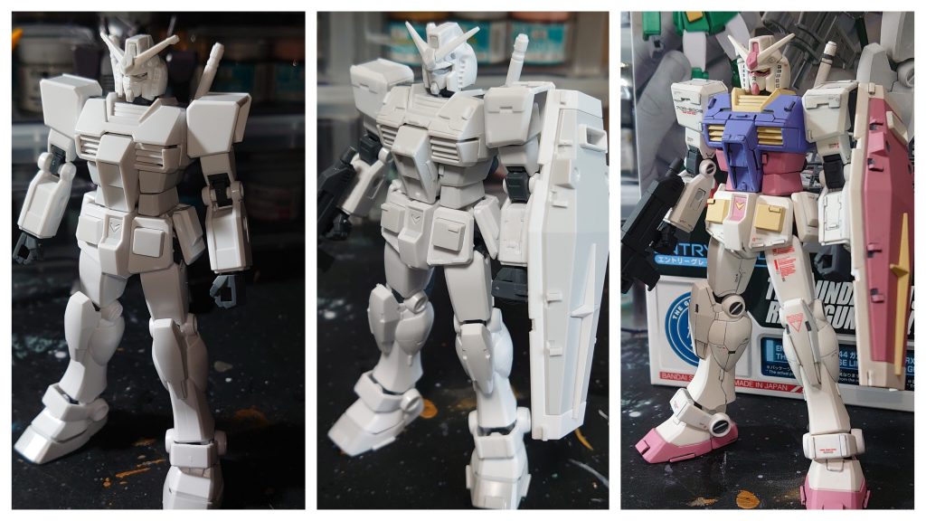 いつものbefore & after水性ホビーカラーのセイラマスオ先生カラーでいつも通りの瓶生で全塗装。キレイに仕上がったと満足してます(´ω`)