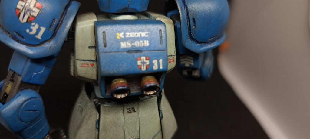 バーニアも焼付塗装にしました。