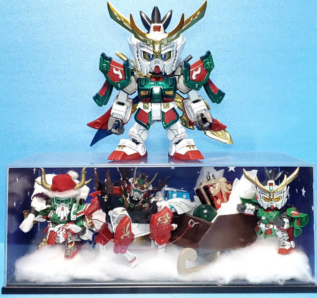 ちなみに以前、その三国伝クリスマスOPバージョンのジオラマを作っています。クリスマス1とクリスマス2の2つあります。