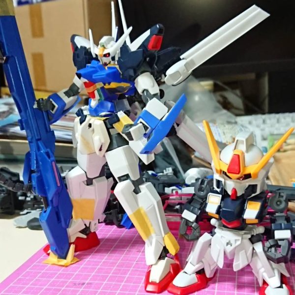 シスクード作成中。最初はただのミキシングで満足していたのに、膝を作り、羽を足した当たりから、細かい部分に満足出来なくなってきて…ベースは、ageノーマルとfxのミキシングです。（3枚目）