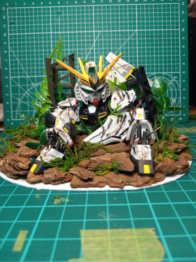 Vガンダムのジオラマ作成