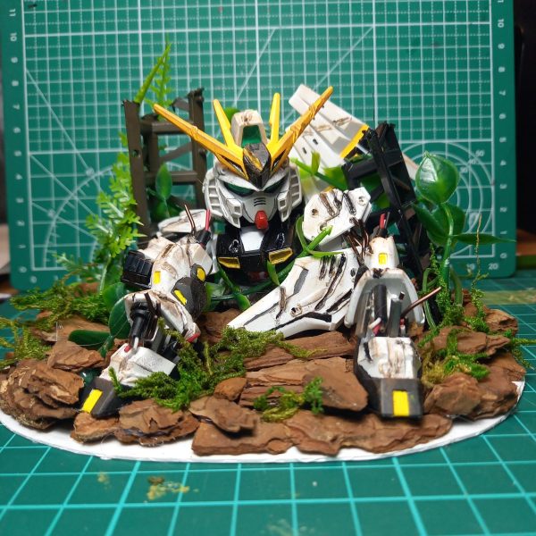 Vガンダムのジオラマ作成