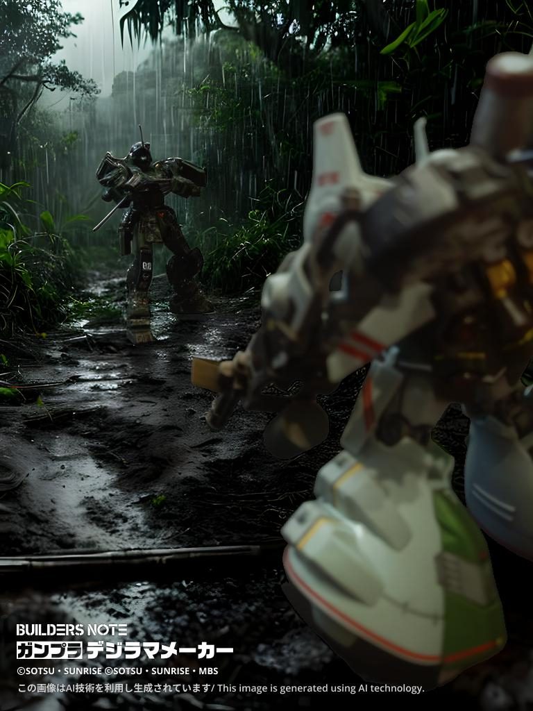 雨のジャングルでの交戦&nbsp;