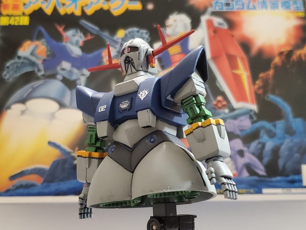 あと12時間程しかない中で投稿するには簡単なものしかない❗そして今日はなんと言ってもア・バオア・クー海戦の日‼️そこで残っていた情景模型のジオングを急遽組み立て→塗装→デカール→つや消し仕上げで制作しました🤣💦