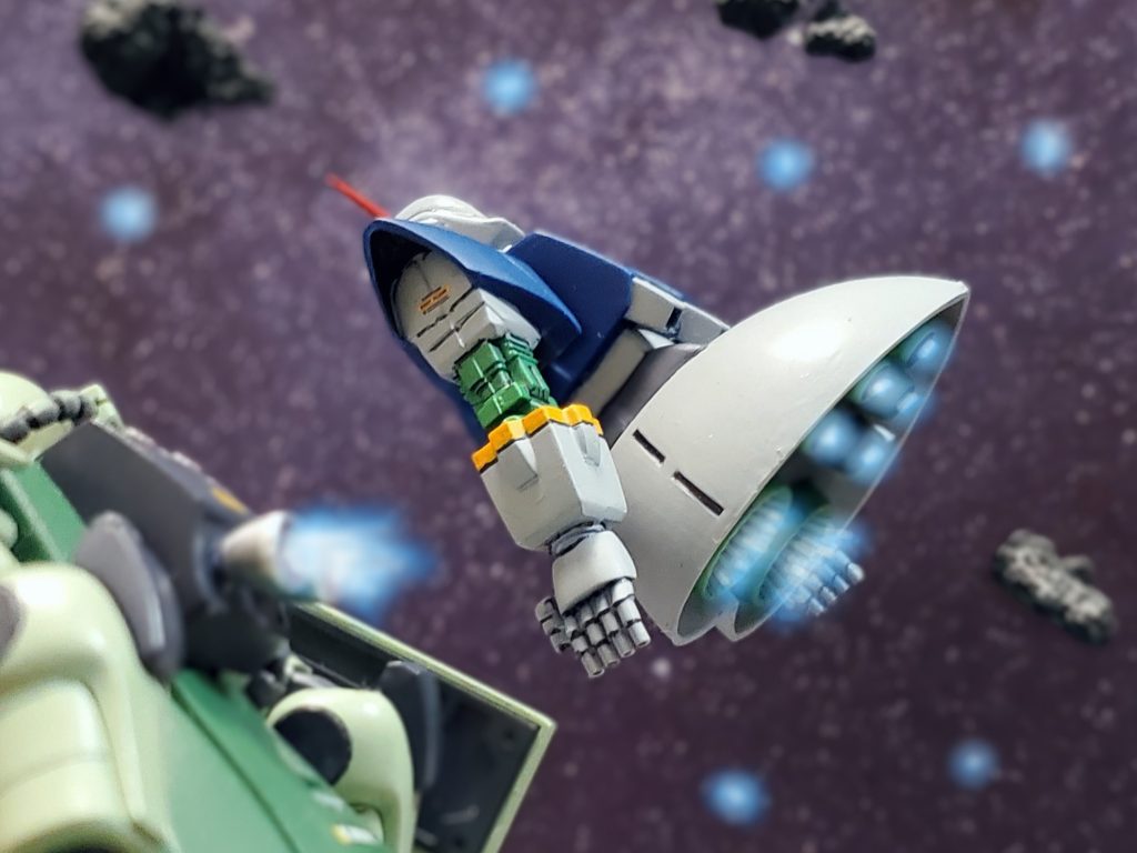 Sフィールドへ出撃するシャア大佐のジオング…🌠『足がない…あれで正解なんだ…。』