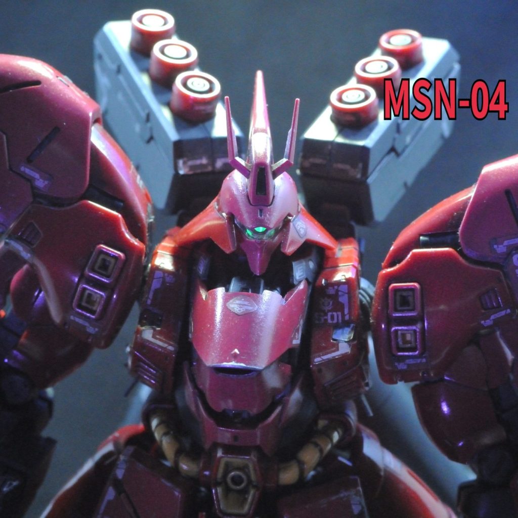 アカと言えばやはりこの人のＭＳ　ＲＧサザビー　光沢トップコート仕上げ＋ウェザリング