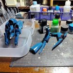 基本塗装はほぼ終わり。挟み込みが多い旧キットです。腕だけは後はめできるようにしま[…]