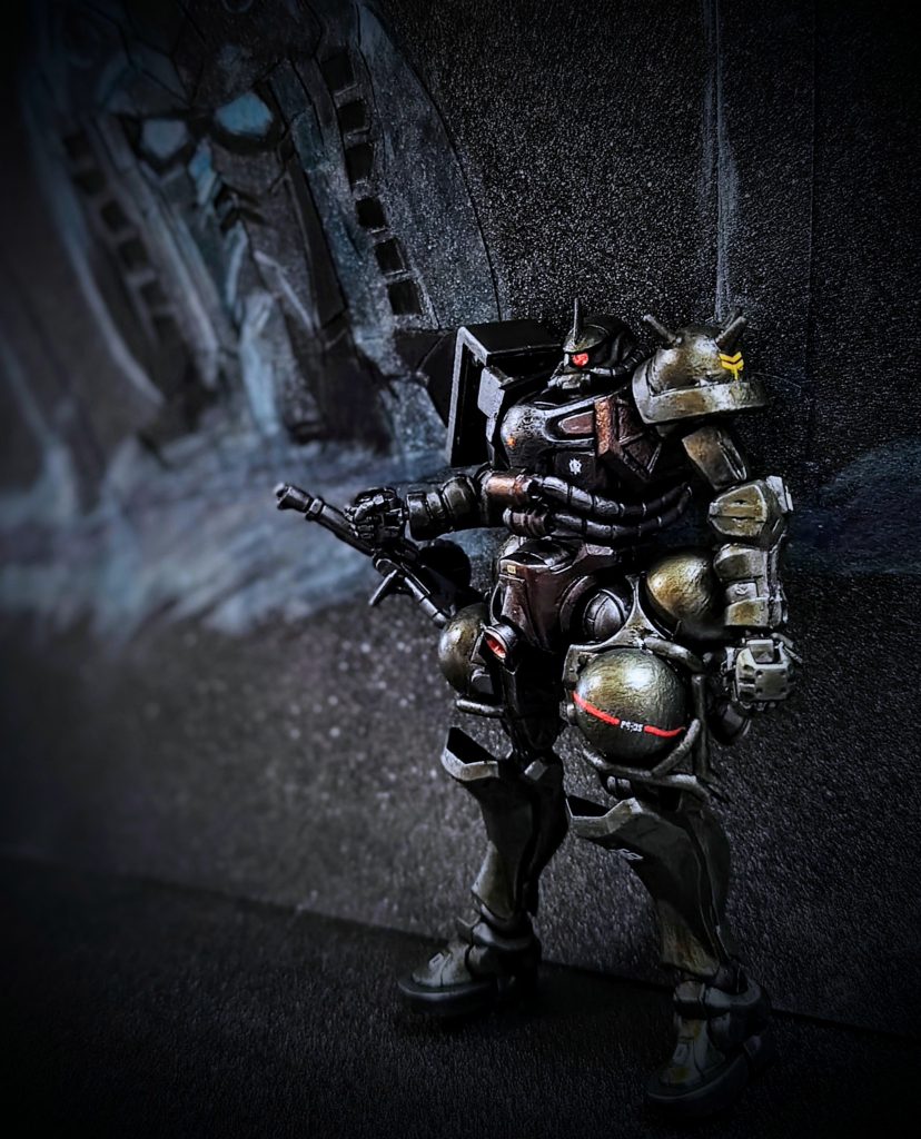 プラ板で製作した背景で、イラストの再現シーン！！