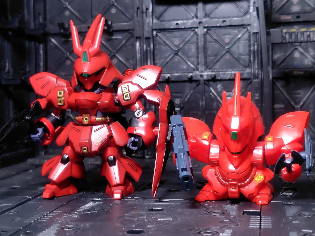 昔のBB戦士と比較。ライフルは昔の方がいいくらい(zaku-kao4)