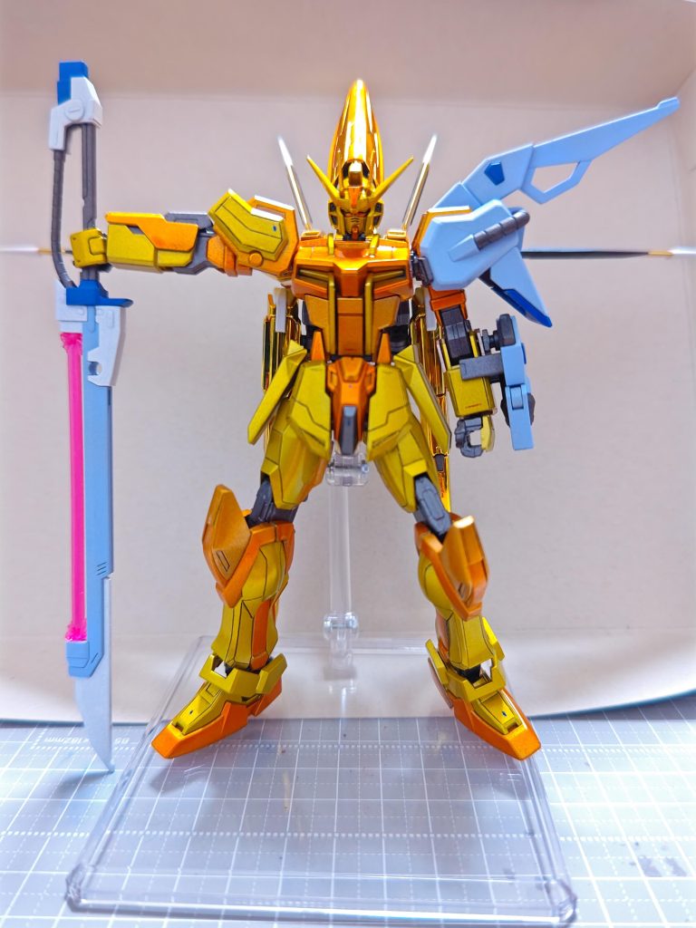 シュベルトゲベールはネオジム磁石を使って腰に装着していますネオジムも初挑戦ですマウント時は高エネルギー砲が撃てないという欠陥品です