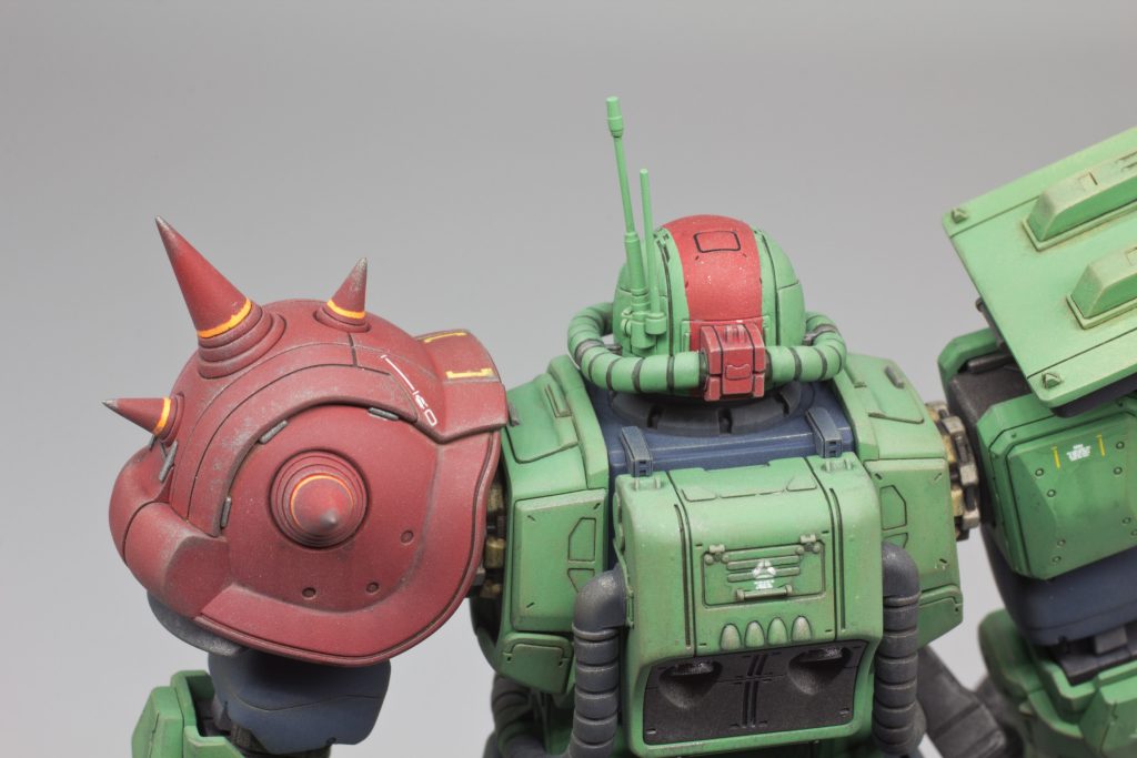 アンテナは今回もハイキューパーツで適当に（笑）シールドの合わせ目もきっちり消してます