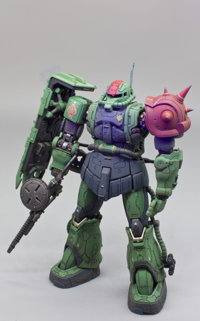 手間はかかるんですが、とにかくこのシリーズのザクが大好きです‼️あとルショーン機とソラリの無識別ザク。。頑張ります😆