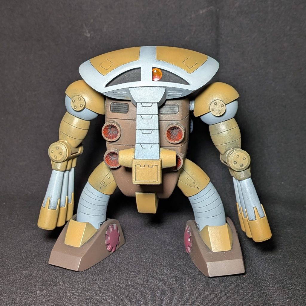 今回は後ハメ加工のみで改造はしていません。モノアイはHアイズに変更してます。