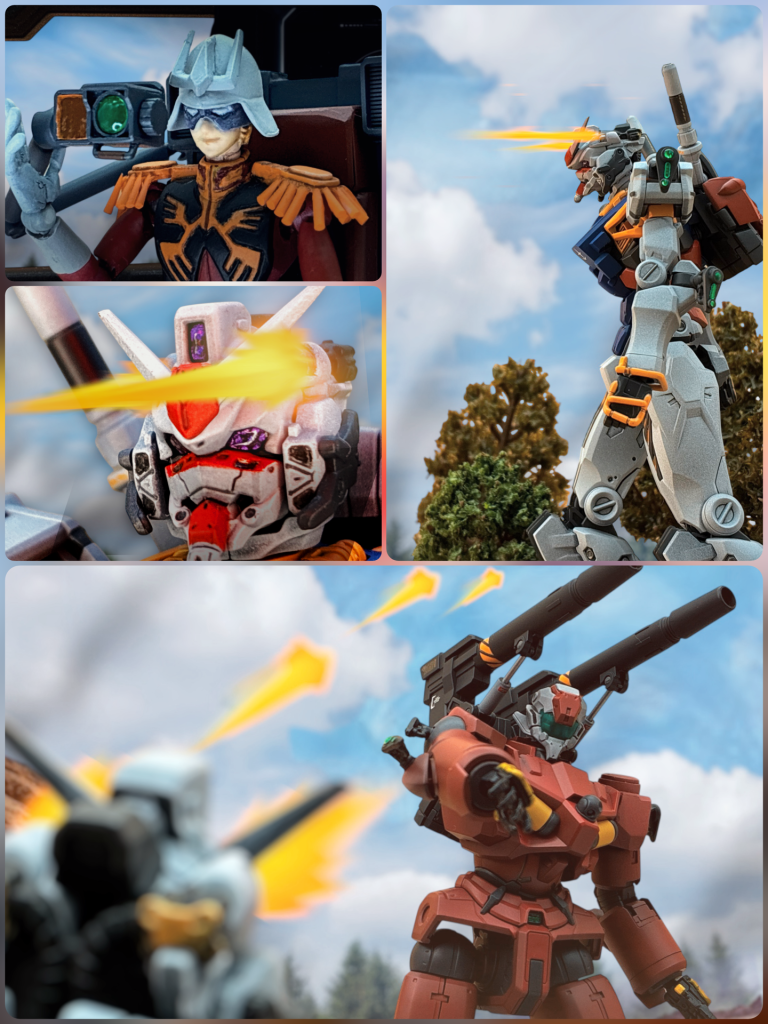 シャア:頭部がカメラセンサーだけでなく銃座も兼ねているのか…これか!