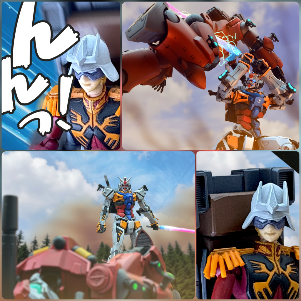 シャア:んんんっ!デニム:あれが連邦軍のモビルスーツの威力…いや、少佐の力なのかシャア:歴史上初めてのモビルスーツ戦、意外とあっけないものだな。②へ続く