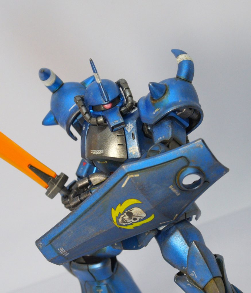 HG グフ/リバイブ版 ヴィッシュ・ドナヒュー仕様 ウェザリング