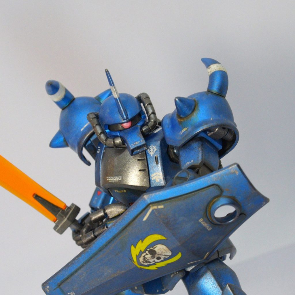 HG グフ/リバイブ版 ヴィッシュ・ドナヒュー仕様 ウェザリング