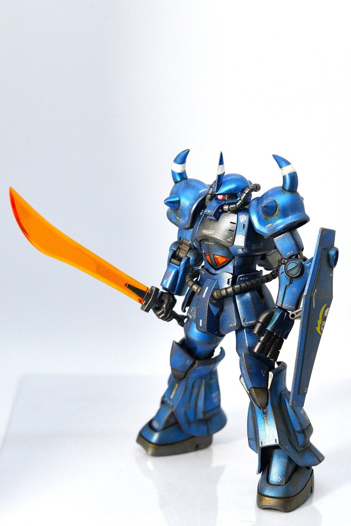 メタリック全塗装→つや消しフィニッシュで完成させたものを、敢えて汚したのでなかなか金属感が出たのでは、なんて。