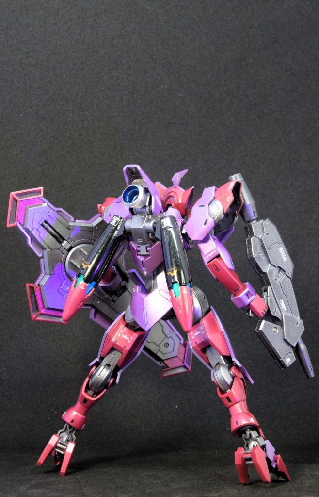 バックショットです。装甲の裏側は焼鉄色で塗りました。