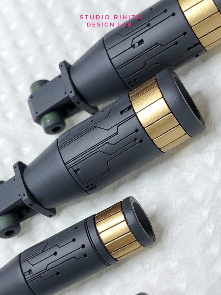 デジタルパターンのスジボリデザイン