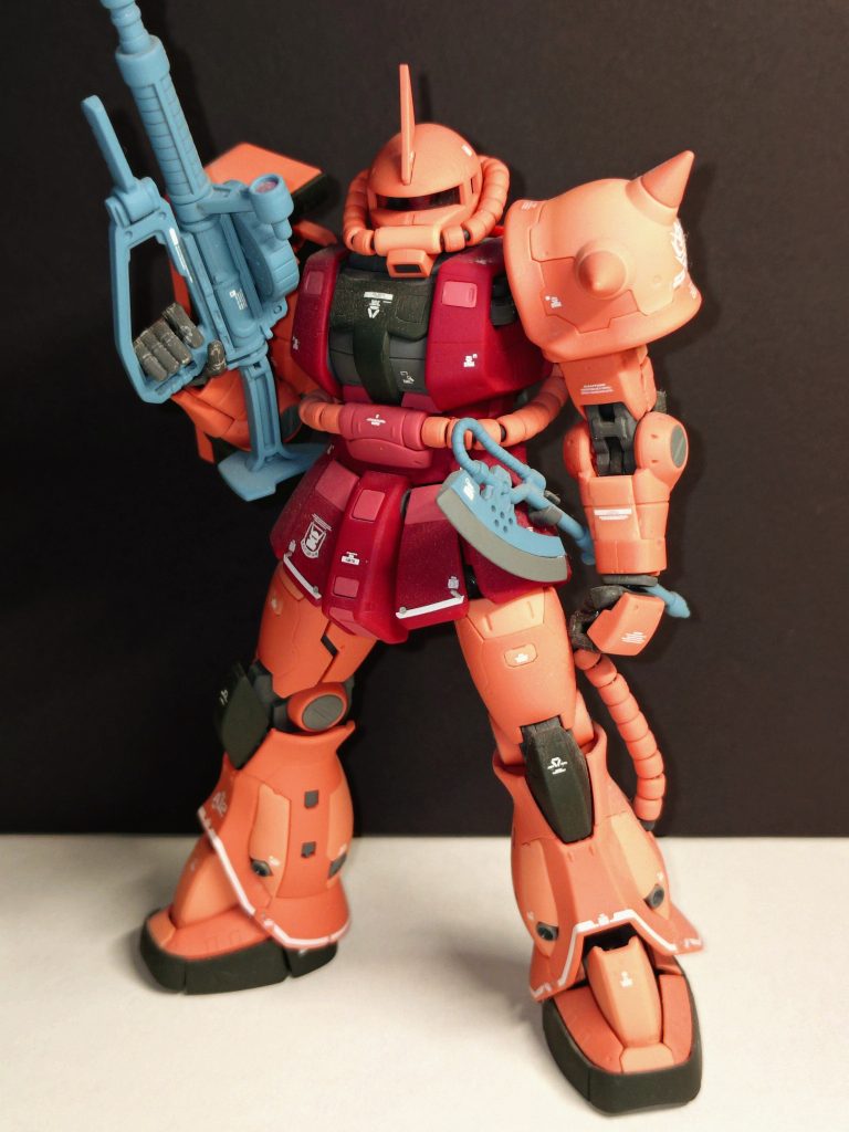 RG こちらも初めてRGを組んだ時のものです。成形色でシンプルに仕上げてます。&nbsp;このあと当分RGはやりたくないと思いましたw