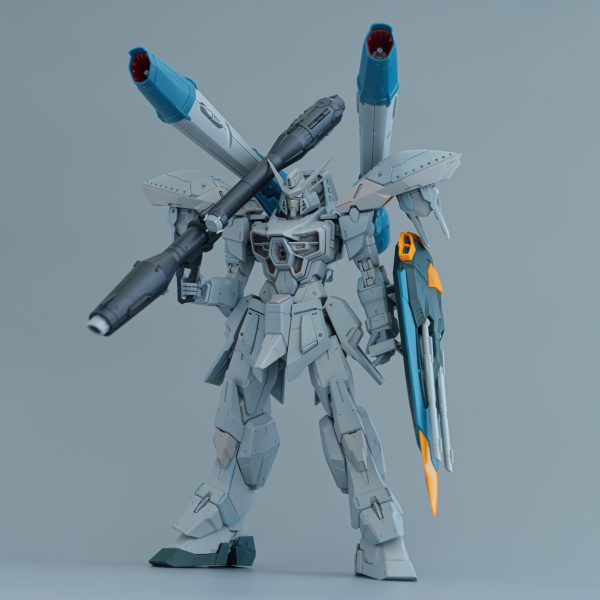 残すは武器。右肩の関節強化しないといけないけど、何より構えるとアンテナに当たるのが怖すぎる。&nbsp;（1枚目）