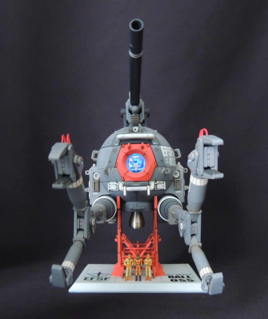 最後まで御覧いただき、ありがとうございました。特に大掛かりな改造や工作はしていませんでしたが、往年のメカニックモデルやカットモデルのテイストを盛り込んで、丁寧な塗り分けや電飾に取り組むことにより、20年以上前の古いキットでも見どころを増やすことができたと思います。