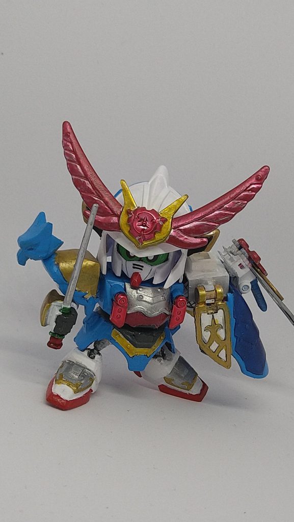 以前投稿してた武者鷺主に號斗丸と似たような改造をして更に腰を切り離して可動するようにもしましたんじゃ!