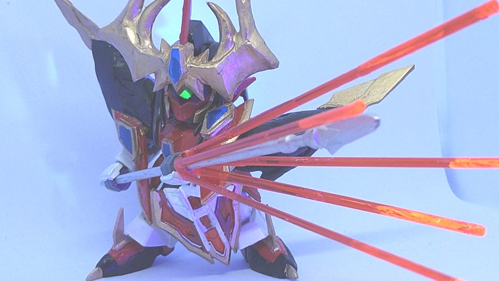 「 漣家正巌流 烈刺宝襲閃！！〈 れんけせいがんりゅう れっしほうしゅうせん〉」いや、だから、字が難しい...コミックボンボンのコミックスで放ってた技！突きの連撃かな