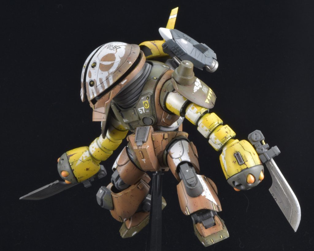 アイアンネイルの代わりに対艦用衝角を装備。重量がかなりあるため威力は十二分だが､対MS戦では大振りで当てる事すら至難だッピ