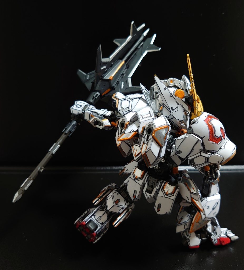 やはりバルバトスかっこいいです。これのmgsdや最近発売されたmgは何体あってもいいです。