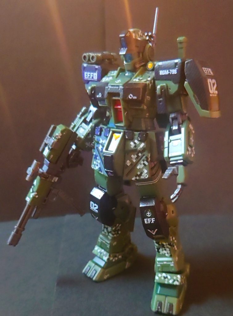 ジャングル戦仕様ジムスパルタン　ドット迷彩＋カーボンナノコーティングの光学迷彩も施してある