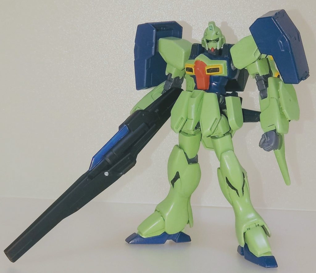 フル装備B。Ｖ２アサルトバスターのようなバリエーションがあったら面白いのではないかと思い、アナザー系の武装を装備させてみましたが、個人的にはマッチング出来たと思っています😄ただアサルトバスターのように派手目にならない様に抑え気味にしています。