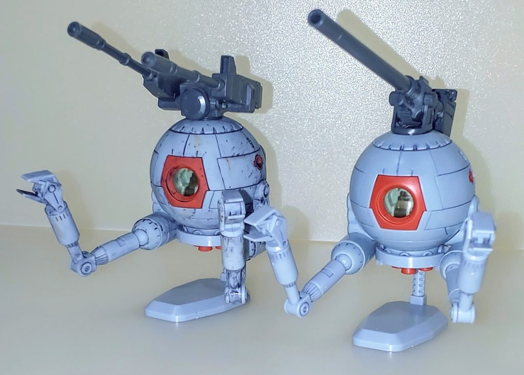 キットは覚えている限りでは２０１４年頃に購入して、片方をダメージモデルの練習用として製作した記憶があります。またこの頃はまだ合わせ目消しも行わずに製作したのでそのままの状態です。一応区別のため半ツヤ・ツヤ消しコートはしておきました。