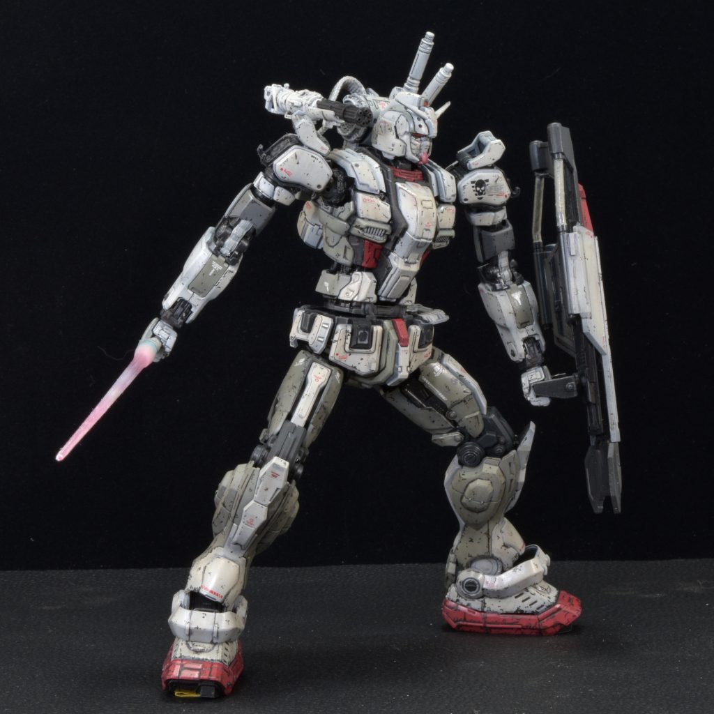 肩ガトリングの給弾ベルトが軟質素材なので塗膜がペリペリ剥げる…Oh…