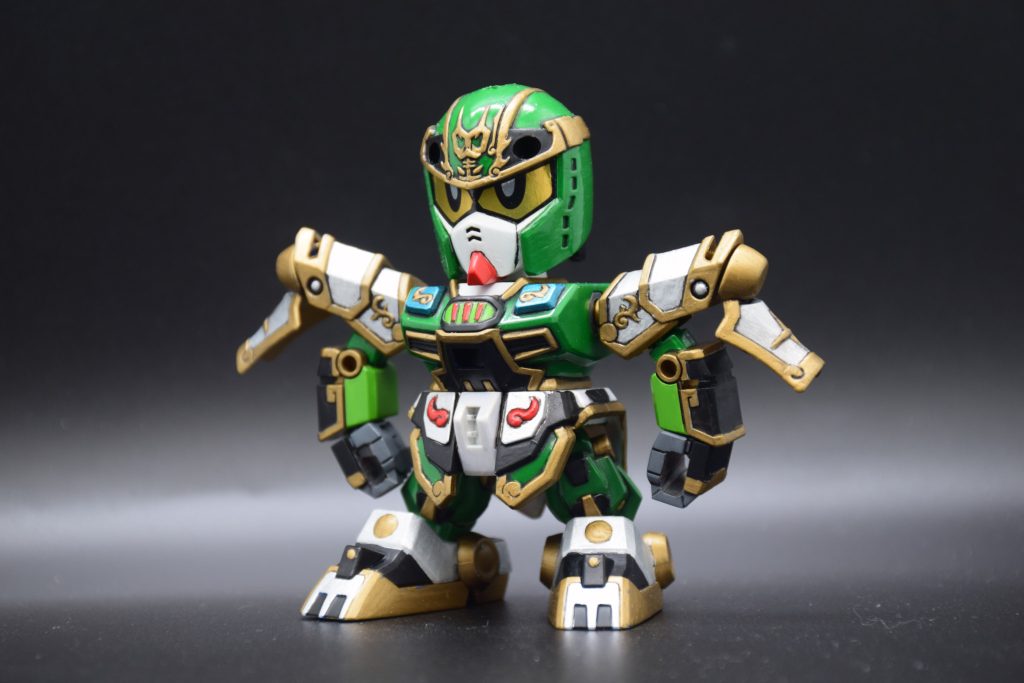 筆塗り全塗装 SDガンダム三国伝 - 翔烈帝劉備ガンダム (真三國無雙color ver.)–6枚目/制作者：KaTim