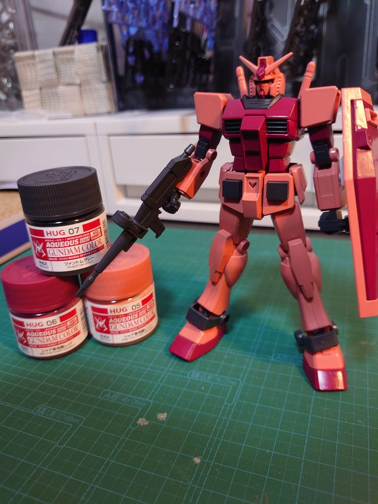 筆塗り練習　キャスバルガンダム